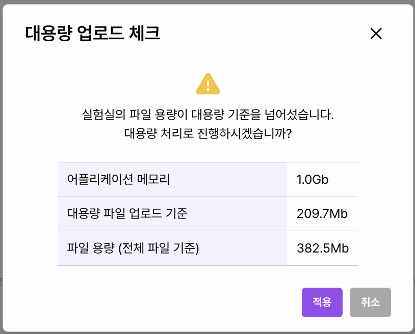 bigdata 경고