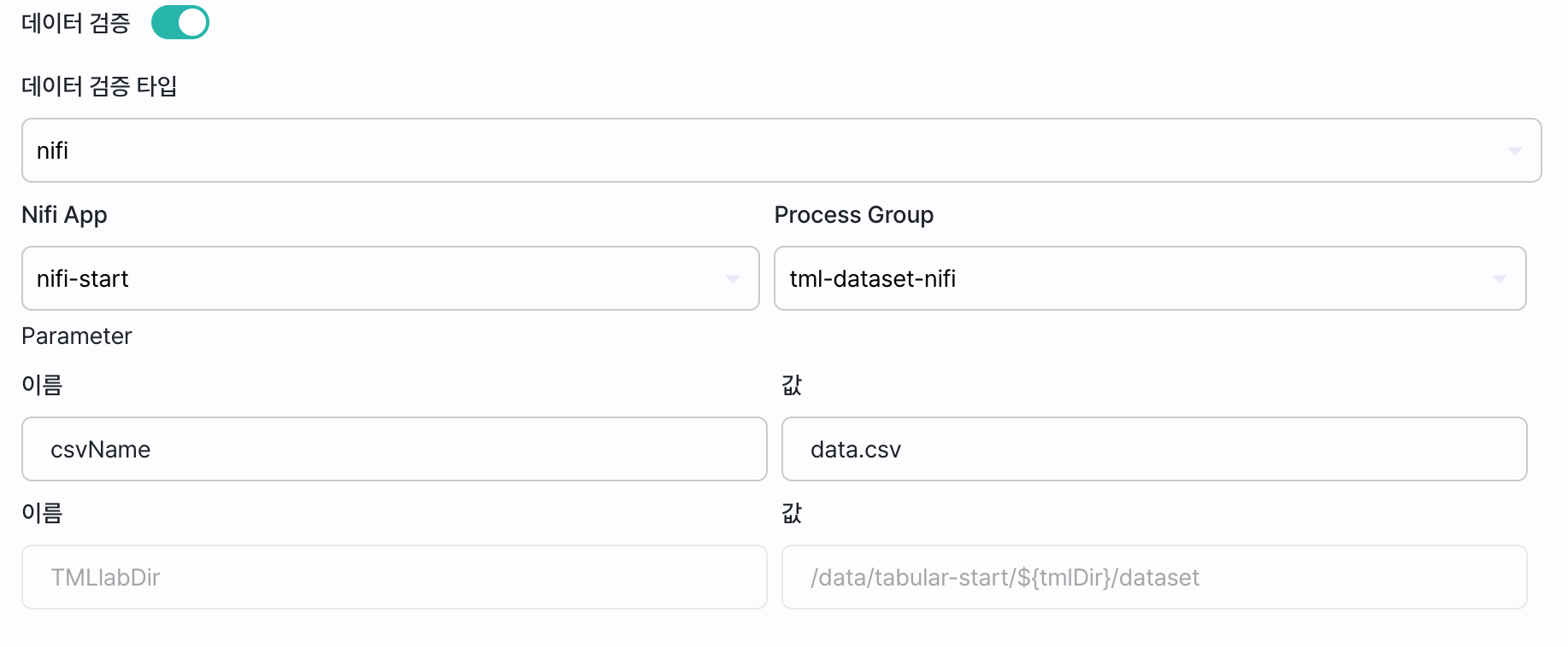 tabular